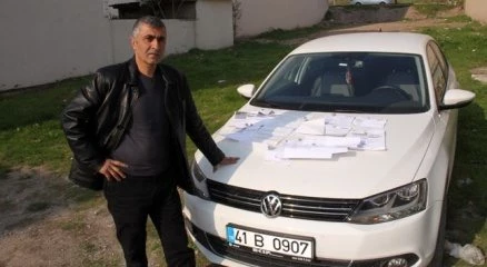 Yarım saatte 5 ceza yiyen sürücü bir daha memleketine gitmeyecek
