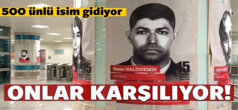 Yenikapıİstasyonu'nda duygulu karşılama