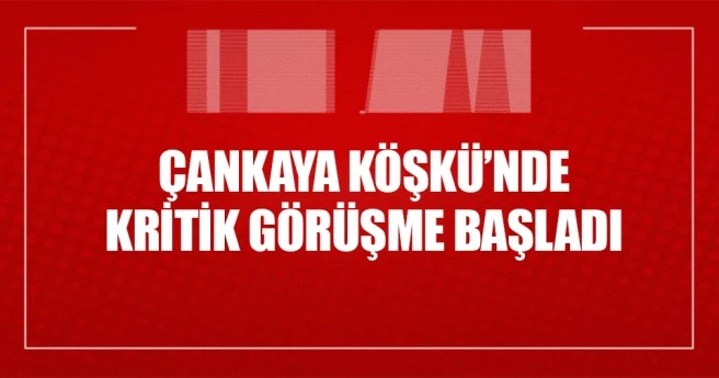 Yıldırım ve Bahçeli Çankaya Köşkü`nde görüşüyor