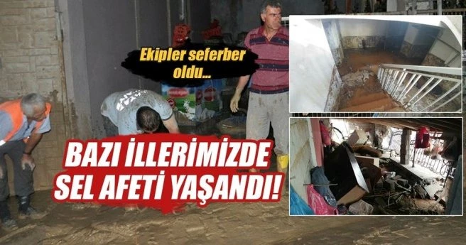 Yoğun yağışlar sele neden oldu