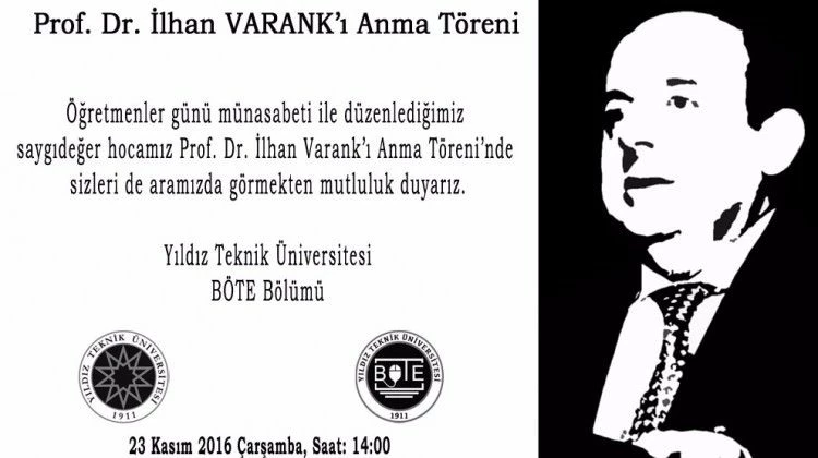 YTÜ'de şehit Prof. İlhan Varank anılacak