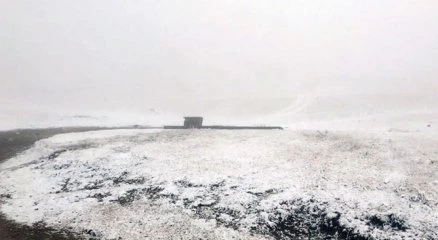 Zigana dağının yüksekleri beyaza büründü